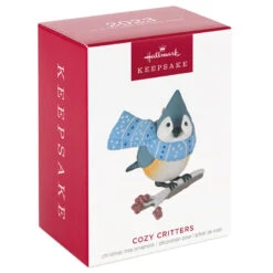 Hallmark Cozy Critters Ornament 9 Hallmark Cozy Critters Ornament -Hallmark Sales Store Tufted Timouse in Scarf Keepsake Ornament 1499QXR8019 04