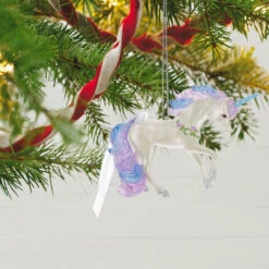 Hallmark Majestic Unicorn Ornament -Hallmark Sales Store White Blue and Purple Unicorn Keepsake Ornament 1799QGO2717 02