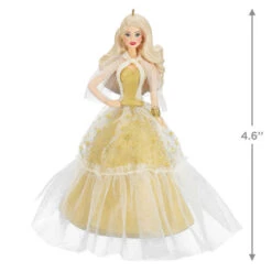 Hallmark 2023 Holiday Barbie™ Ornament 8 Hallmark 2023 Holiday Barbie™ Ornament -Hallmark Sales Store White Holiday Barbie Doll Keepsake Ornament 2199QXR8209 03