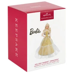Hallmark 2023 Holiday Barbie™ Ornament 9 Hallmark 2023 Holiday Barbie™ Ornament -Hallmark Sales Store White Holiday Barbie Doll Keepsake Ornament 2199QXR8209 04