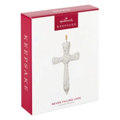 Hallmark Never Failing Love Porcelain Ornament 9 Hallmark Never Failing Love Porcelain Ornament -Hallmark Sales Store White Porcelain Cross Keepsake Ornament 1799QHX3047 04