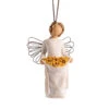 Willow Tree Sunshine Angel Ornament, 4" H 4 Willow Tree Sunshine Angel Ornament, 4" H -Hallmark Sales Store Willow Tree Angel Sunflowers Ornament 28095 01