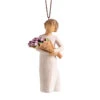 Willow Tree Surprise Tulip Bouquet Figurine Ornament, 4" H