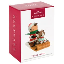 Hallmark Young Santa Ornament 9 Hallmark Young Santa Ornament -Hallmark Sales Store Young Santa With Dog Keepsake Ornament 2199QXR8117 04