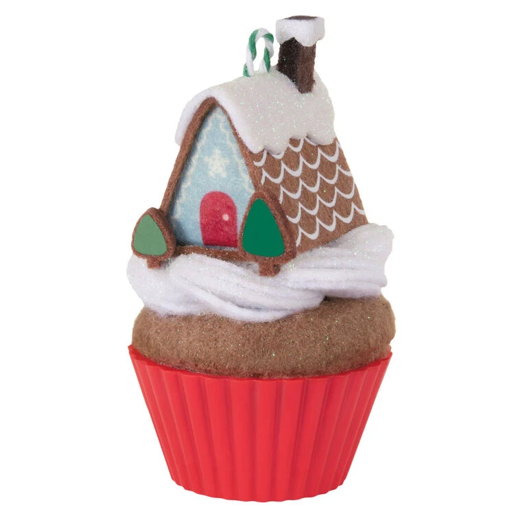 Front Page -Hallmark Sales Store Gingerbread House Cupcake Keepsake Ornament 1599QXR8017 01