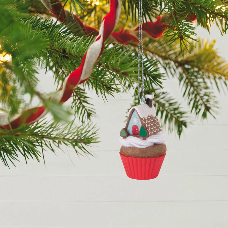 Front Page -Hallmark Sales Store Gingerbread House Cupcake Keepsake Ornament 1599QXR8017 02