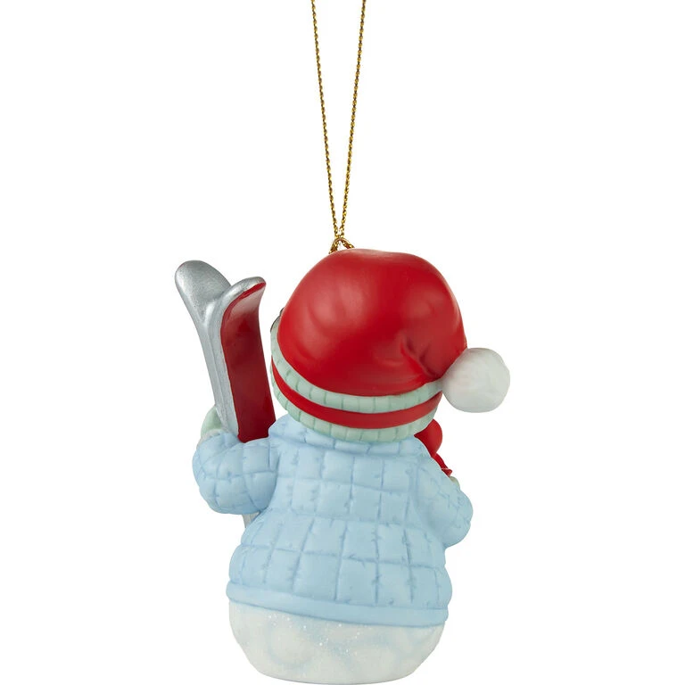 Front Page -Hallmark Sales Store Precious Moments Snowman With Skis Christmas Ornament 231016 02
